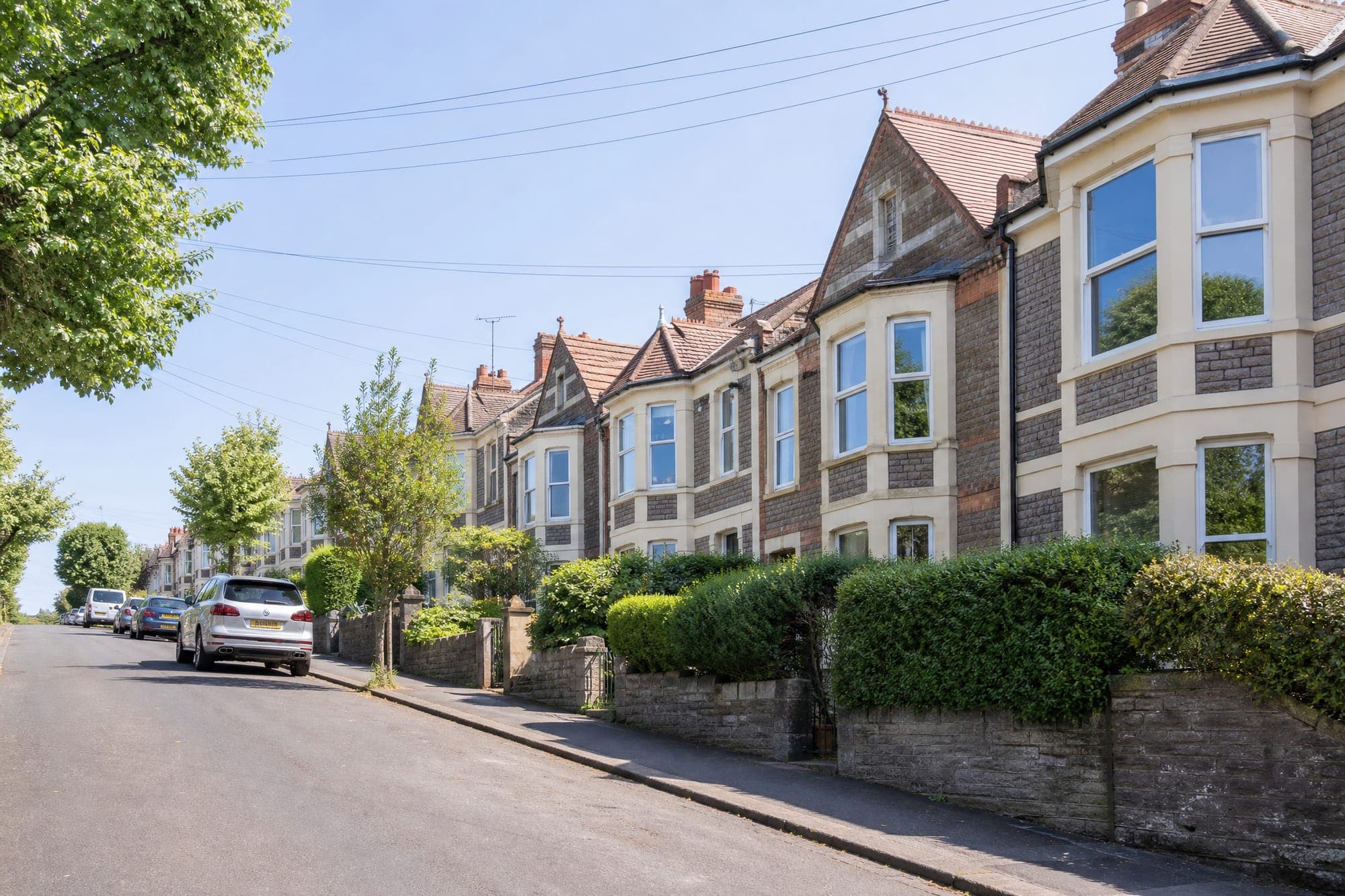 A sunny Bristol residential street with clean windows